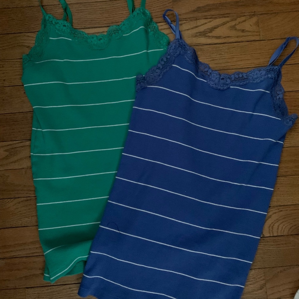 Two tank tops. Selling both together.